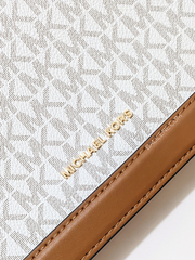 Michael Kors 32S2GJ6C7B Jet Set Large Logo Crossbody Bag Vanilla