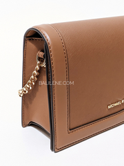 Michael Kors 32S2GJ6C7L Jet Set Large Saffiano Leather Crossbody Bag Luggage