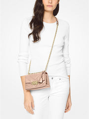 Michael Kors 32T9G0EC1L Cece Xsmall Quilted Chain Crossbody Soft Pink