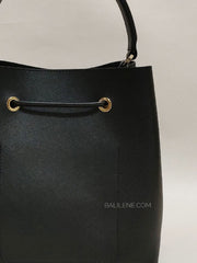 Michael Kors 35F0GU2M7T Suri Large Bucket Massanger Leather Black