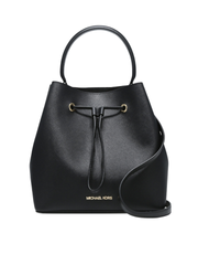 Michael Kors 35F0GU2M7T Suri Large Bucket Massanger Leather Black