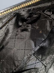 Michael Kors Jet Set Travel Medium Saffiano Leather Dome Satchel Black