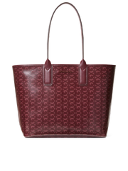 Michael Kors 35H1T2JT3C Jodie Large Logo Jacquard Tote Bag Merlot
