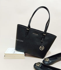 Michael Kors 35H7GTVT2L Medium Jet Set Carryall Tote Black