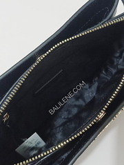 Michael Kors 35H9GNIC9L Nicole Triple Compartment Crossbody Leather Black