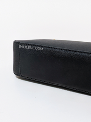 Michael Kors 35S0GTVU6L Jet Set Medium Saffiano Leather Crossbody Bag Black