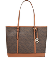 Michael Kors 35S0STVT4V Jet Set Travel XL Top Zip Shoulder Tote Bag Brown