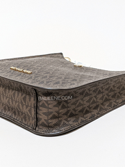 Michael Kors 35S1G7BM1B Briley Small Logo Messenger Bag Brown