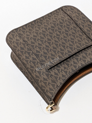 Michael Kors 35S1G7BM1B Briley Small Logo Messenger Bag Brown