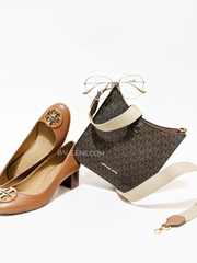 Michael Kors 35S1G7BM1B Briley Small Logo Messenger Bag Brown