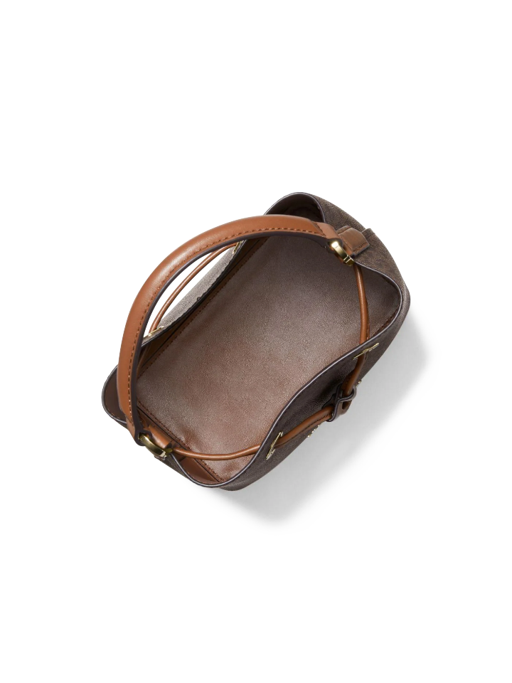 Michael Kors 35T0GU2C0B Suri Small Logo Crossbody Bag Brown Balilene