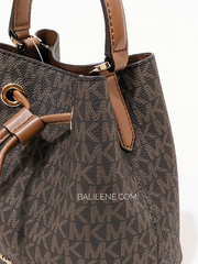 Michael Kors 35T0GU2C0B Suri Small Logo Crossbody Bag Brown