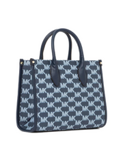 Michael Kors 35T2G7ZC5J Mirella Small Logo Jacquard Crossbody Bag Navy Multi