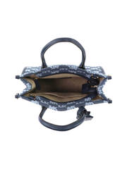 Michael Kors 35T2G7ZC5J Mirella Small Logo Jacquard Crossbody Bag Navy Multi