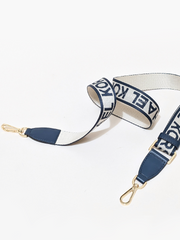 Michael Kors 35T2G7ZC5J Mirella Small Logo Jacquard Crossbody Bag Navy Multi