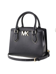 Michael Kors 35T0G0XM6L Mott Medium Messenger Leather Black