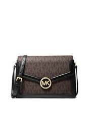 Michael Kors Jessie Small Crossbody Brown Black