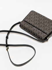 Michael Kors Jessie Small Crossbody Brown Black