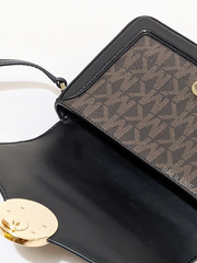 Michael Kors Jessie Small Crossbody Brown Black