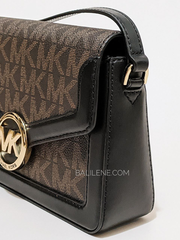 Michael Kors Jessie Small Crossbody Brown Black