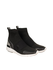 Michael Kors 49S9STFE2D Sterling Bootie Textured Knit Black/Silver