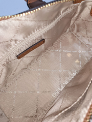 Michael-Kors-Carine-Extra-Small-Logo-Satchel-Brown-Balilene-detail-dalam