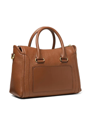 Michael Kors Carine Medium Pebbled Leather Satchel Bag Luggage