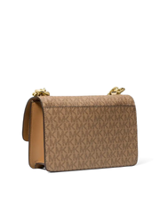 Michael Kors Heather Extra-Small Logo Crossbody Bag Husk