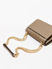 Michael Kors Heather Extra-Small Logo Crossbody Bag Husk