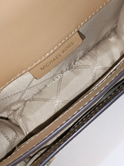 Michael Kors Heather Extra-Small Logo Crossbody Bag Husk