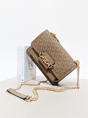 Michael Kors Heather Extra-Small Logo Crossbody Bag Husk