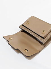 Michael Kors Heather Extra-Small Logo Crossbody Bag Husk