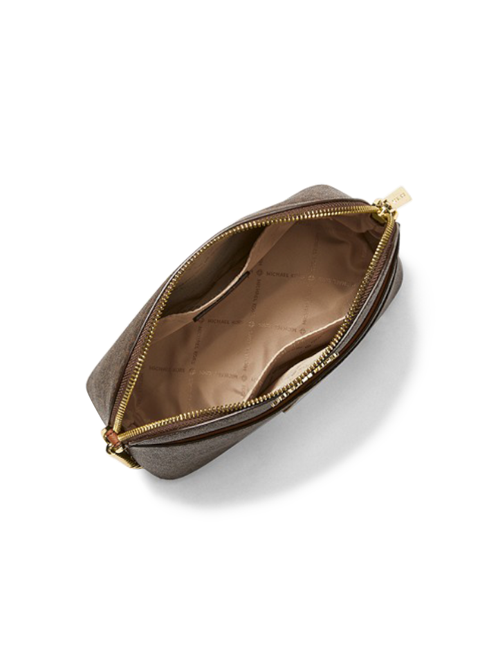 Michael-Kors-Jet-Set-Travel-Medium-Logo-Dome-Crossbody-Bag-Brown-Balilene-dalam