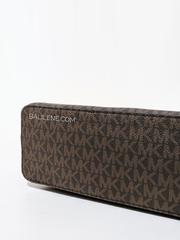 Michael-Kors-Jet-Set-Travel-Medium-Logo-Dome-Crossbody-Bag-Brown-Balilene-detail-bawah