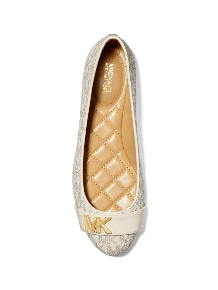 gambar-atas-Michael-Kors-Jilly-Logo-Ballet-Flat-Vanilla