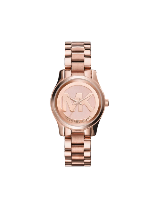 Michael Kors MK3334 Mini Runway Rose Gold Stainless Steel Bracelet