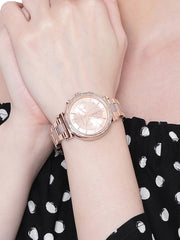 Michael Kors MK6560 Sofie Chronograph Rose Gold Dial Dual Tone