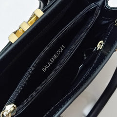 Michael Kors 35T0G0XM6L Mott Medium Messenger Leather Black