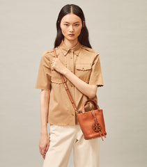 Miller Mini Bucket Bag Aged Camello