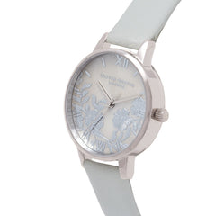 Olivia Burton Lace Detail Grey Mop & Silver