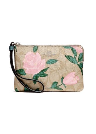 Coach F26291 Corner Zip Khaki Blush Multi