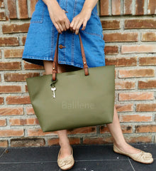 Fossil ZB6817382 Rachel Rosemary Leather Tote Bag