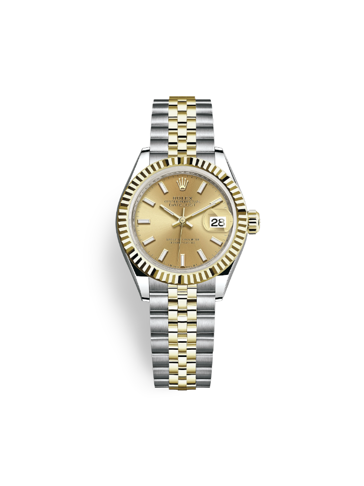 Rolex Lady-Datejust 28 MM Watch Oystersteel And Yellow Gold – Balilene