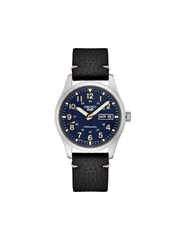 Seiko 5 Sports SRPG39K1 Automatic Blue Dial Black Calfskin Strap