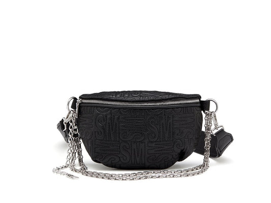 Steve Madden Brandie Leather Belt Bag Black