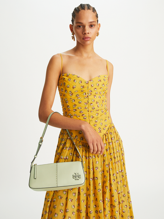 Tory Burch 134507 McGraw Wedge Shoulder Bag Pine Frost