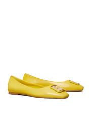 Tory-Burch-134895-Georgia-Ballet-Summer-Sole-Yellow-Balilene-depan