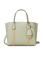 Tory Burch 135877 Perry Pick-Stitch Small Triple-Compartment Tote Pine Frost