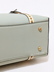 Tory Burch 135877 Perry Pick-Stitch Small Triple-Compartment Tote Pine Frost