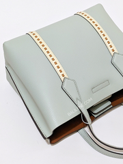 Tory Burch 135877 Perry Pick-Stitch Small Triple-Compartment Tote Pine Frost